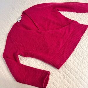 WHITE + WARREN Women's Pink/ fucksia Sweater 100% cashmere
